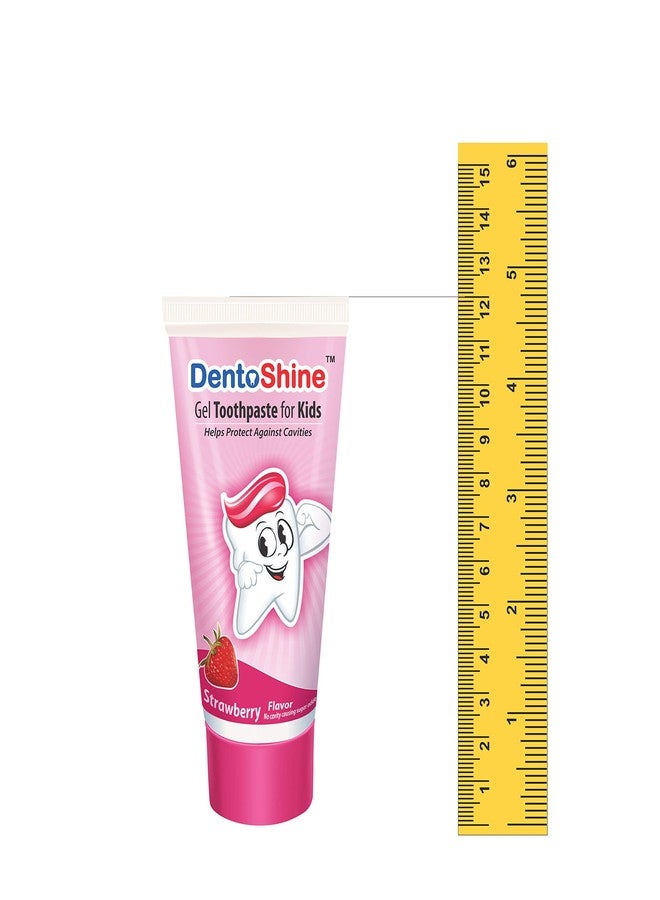 DentoShine Gel Toothpaste for Kids | Pack of 3 (3, Strawberry) | IDA Accepted - Image 5